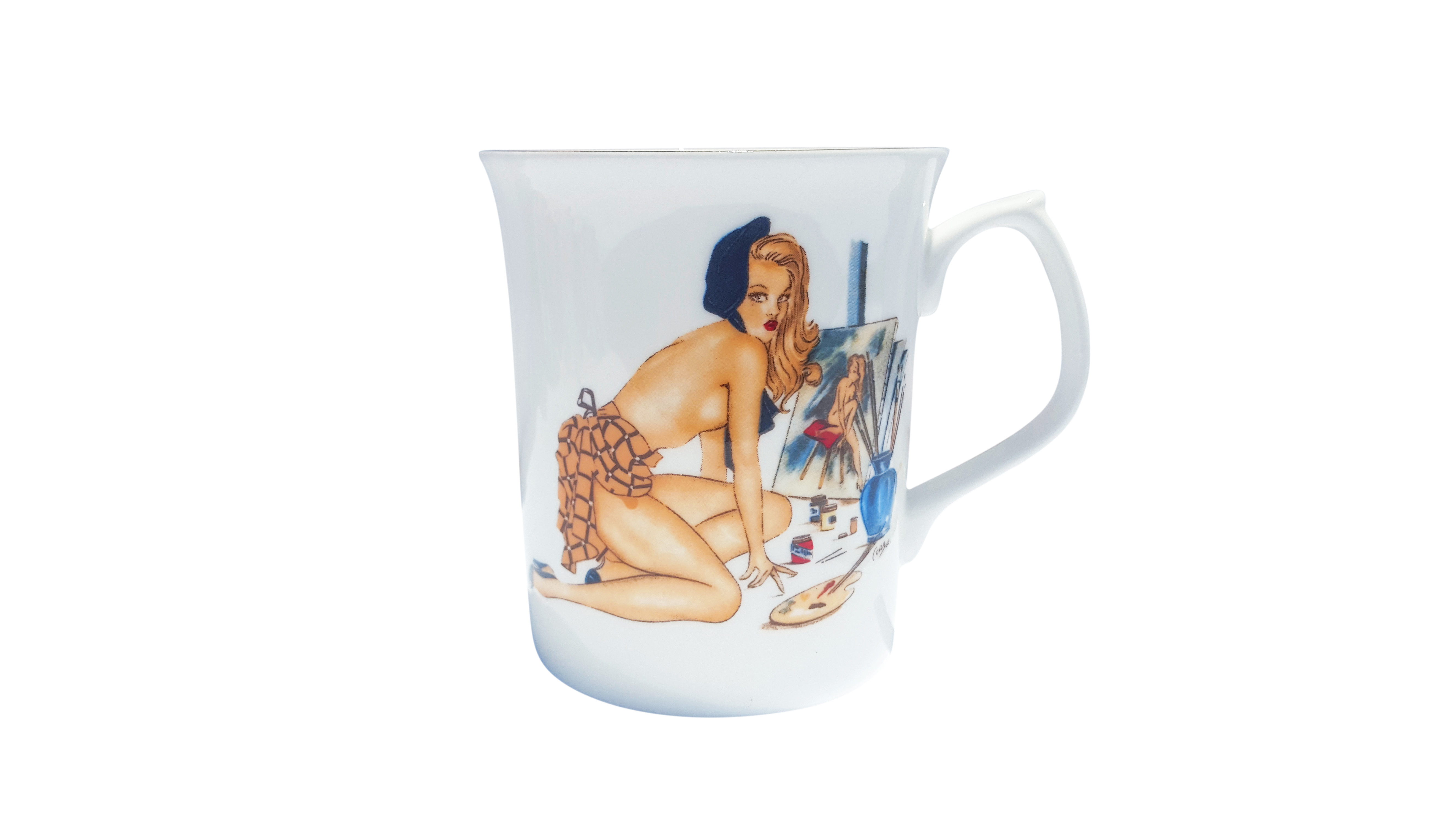 Glamour Girl Tankard 1 Painting - Click Image to Close